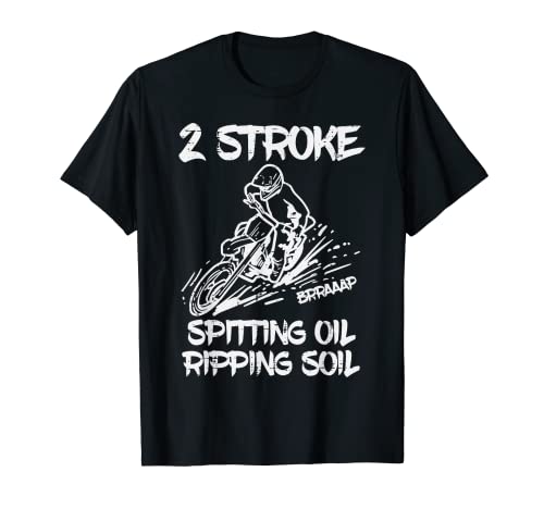 2 Stroke Dirt Bike Motocross Motorcycle Biker Men Women Kids T-Shirt