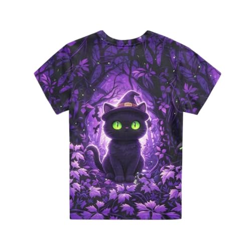Image of Xhuibop Kids Tshirts Girls Boys 3-16 Years Summer Clothes for Teens Loose Fitting Tops