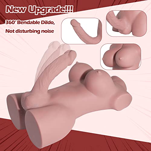 Image of Small Size Shemale Sex Doll with Torso Realistic Dildo Breasts and Tight Anal Hole (9.8LB), Transsexual Love Doll Hugh Penis Adult Sex Toy for Men Women Couple Unisex Masturbation Sex Fun
