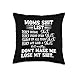 Mom Shit List Momlife Funny Mom Mothers Day Throw Pillow