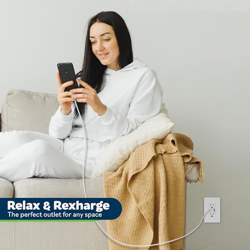 Topgreener TU21536AC-W-6PCS Usb Outlet, Type C & Type A Usb Wall Charger Outlet thumb #4