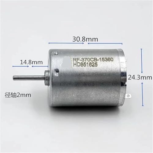 Mini moteur DC12V 5400 tr/min à brosse métallique pour rotation fluide