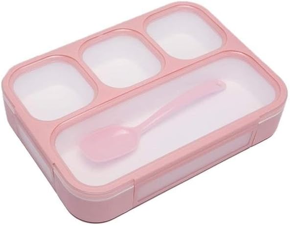 Generic Kids Lunch Box/Office, School, College Lunch Box - 1100 ML, Multicolor, Plastic, Snap/Clip Closure