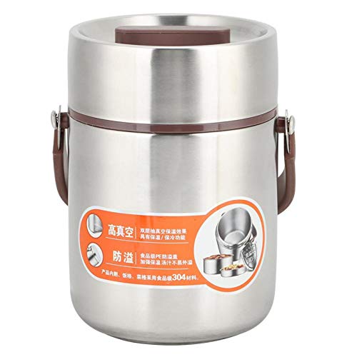 Thermique pour aliments et boissons chauds, boîte à lunch Récipient isotherme pour aliments Bocal sous vide Grande capacité en acier inoxydable Bento Flask...