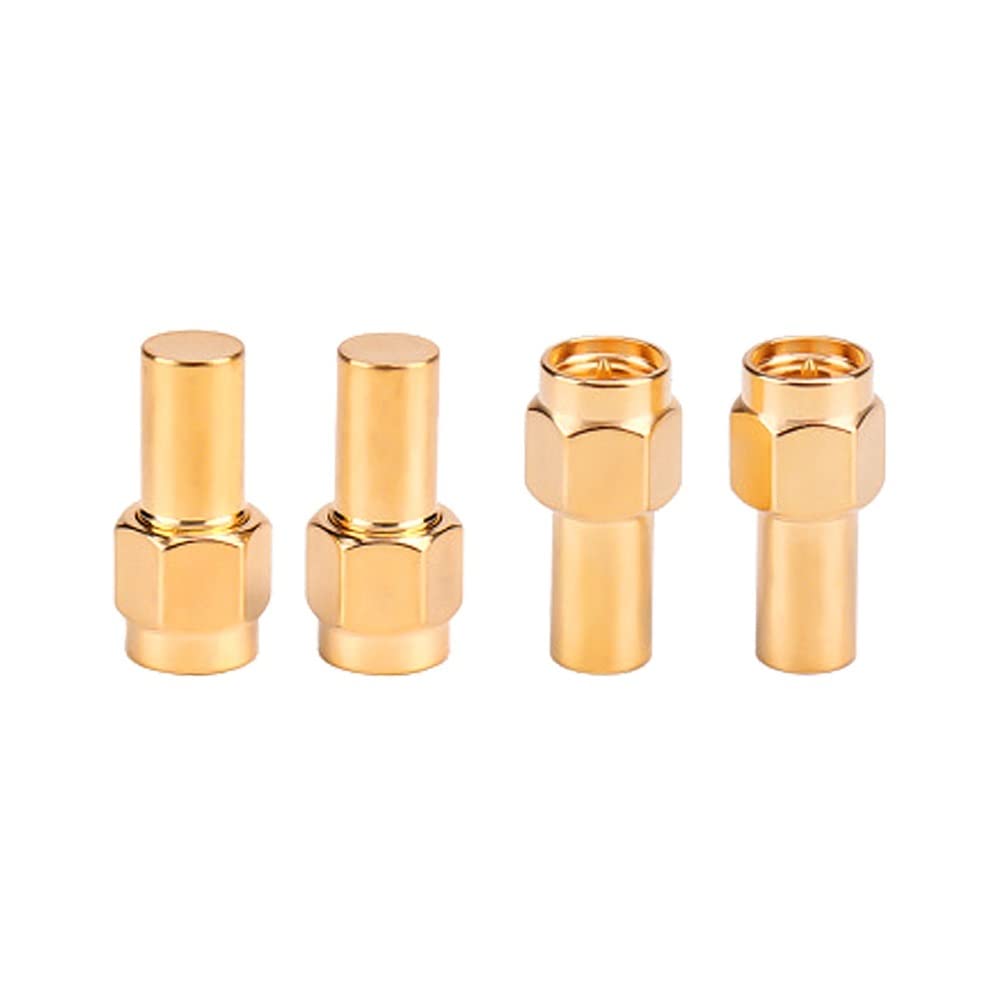 2 Chargeurs Factices RF SMA/RP-SMA Mâle - 1W, 50 Ohm, 3.0 GHz - Connecteurs Coaxiaux En Laiton - 2