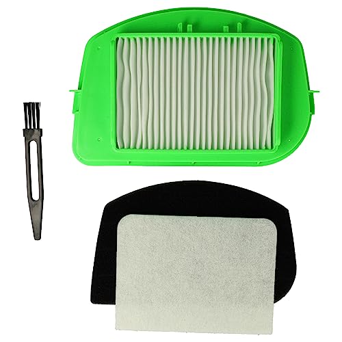 vhbw Set filtro + pincel (4 uds.) compatible con Rowenta City Space Cyclonic RO2522, RO2529WA,...