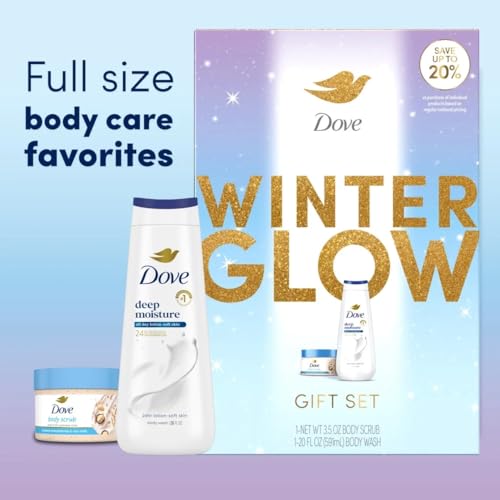 Dove Glow Gift Set Deep Moisture Body Wash & Scrub