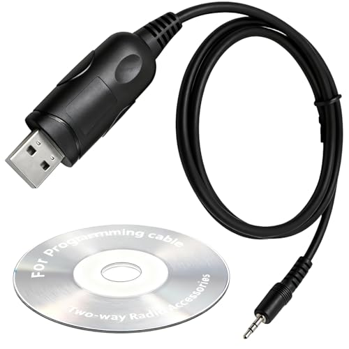 KENMAX® USB Computer Programming Kit Cable, 10-Foot Version with CD-ROM,Compatible with Models MAG ONE A8, BPR40, MP300, CP200, CP200D, CP100D, CP185, RDM2070D