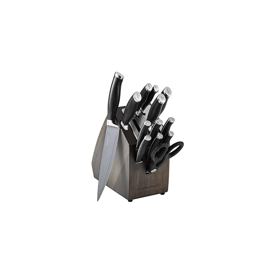 Calphalon Contemporary 14 Piece SharpIN Nonstick Cutlery Set with Block