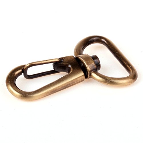 Cotowin 3/4-Inch Antique Brass Curved Lobster Clasps Swivel Trigger Clips Snap (Pack Of 20) #TOP2