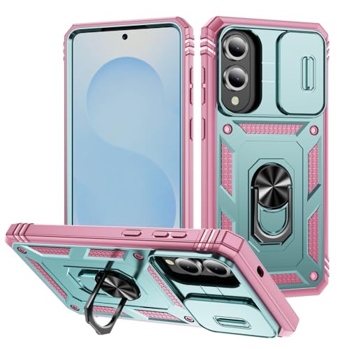 Samsung Galaxy A35 5G (�J���[:�O���[��/�s���N) �n�[�h�o�b�N �n�[�h�V���R���o�b�N ���^�������O�X�^���h�P�[�X