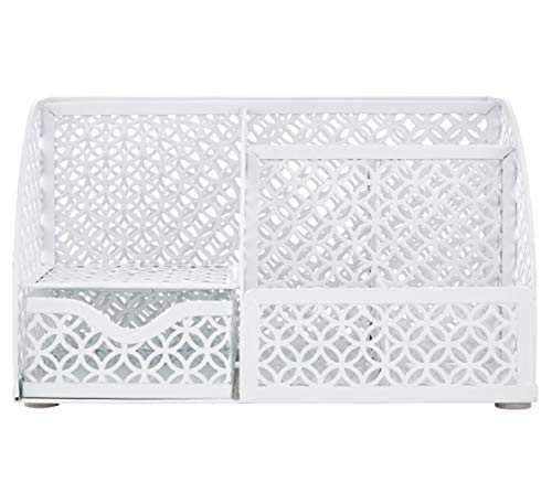 image for Annova Mesh Desk Organizer Office with 7 Compartments + Drawer/Desk Ti