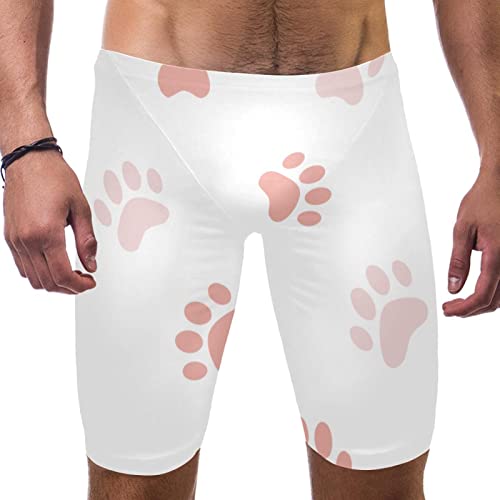 Bañador jammer blanco para natación de hombre: traje de baño de alta resistencia para competir