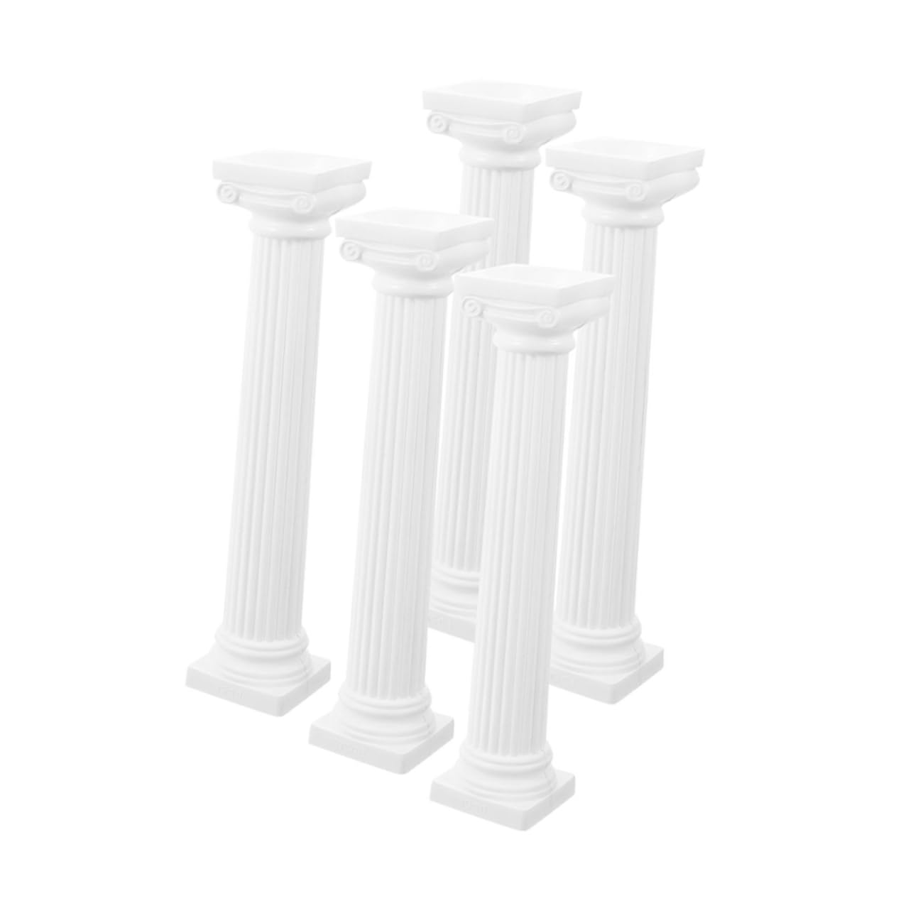 DECHOUS 25stücke Teiliges Mini-Roman Säulen-Dekoration Für Tisch Und Fotografie Elegante Hochzeits Und -szenen-deko Leicht Zu Reinigen Und Einfach Zu Montieren Weiße Säulen