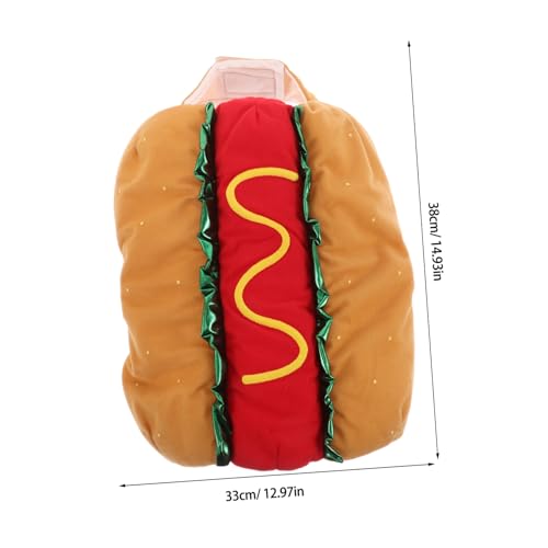 Disfraz Divertido de Perro Hot Dog para Mascotas M miniatura 2