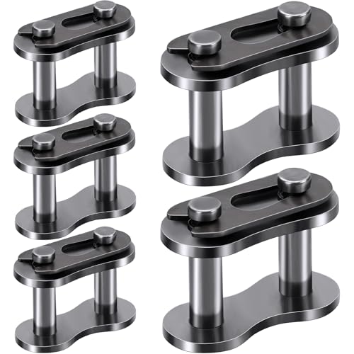 CustomyLife 5pcs #40 Roller Chain Connecting Links, Heavy Duty Manganese Steel Master Connector, Master Link Connector for Mini Bikes Bycicles Motorcycles Home Industrial Machinery