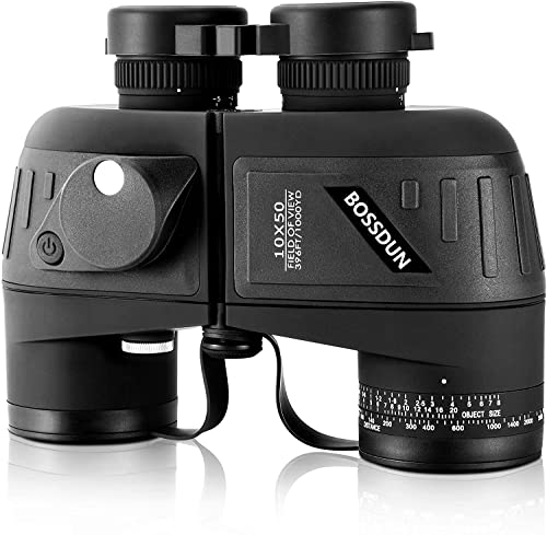 10x50 Marine Fernglas,Fernglas mit Nachtsicht Entfernungsmesser und Kompass, für...