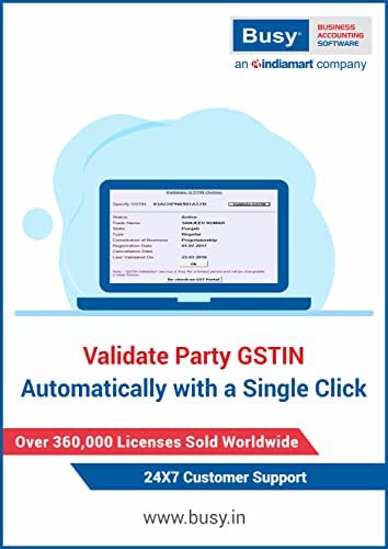 Busy Accounting Software| Saffron| Single User for 1 Year| Feature-rich GST Accounting Software with Bookkeeping| Invoicing| Inventory| 100+ MIS... - Image 7