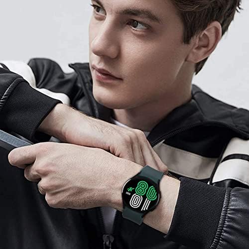 Galaxy Watch 4 Strap - 20mm Straps Compatible with Samsung Galaxy Watch 4 Strap 40mm/ 44mm/Galaxy Watch 4 Classic Strap 42mm/46mm, Silicone Wristband for Galaxy Watch 5/Watch 5 Pro 45mm Strap