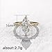 TSECIMGS 18K Gold Plated Classic Four-Pron Solitaire Elongated Marquise Cut Engagement Ring for Women, Simulated Diamond Promise Ring(6)