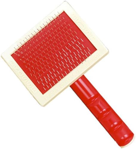 Oscar Frank Grand Deluxe Plastic Handle Soft Pet Slicker Brush, x Large