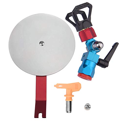 DUSICHIN Airless Spritzpistole Paint Edger Guide Edge Spray Tool Paint Accessory Extension Airless Paint Sprayer Nozzle 517 Tip 10 Inch Extension Pole DUS8325