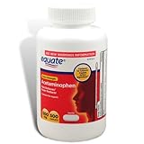 Equate Pain Reliever Extra Strength Fever Reducer Acetaminophen Caplets, 500-Count Bottle