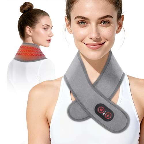 ROMYSE Neck Heating Pad with Massage, Heating Neck Wrap with