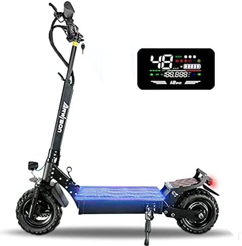 Electric Kick Scooter for Adults - 2500W Motor, Up to 30 MPH & 20-30 Miles, 48V/16AH, 11'' Heavy Duty Vacuum Off-Road Tire