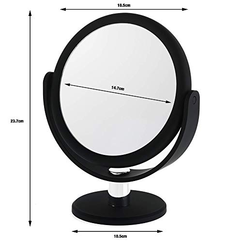 Espejo de maquillaje redondo con aumento 10X, pack de 2 miniatura 3
