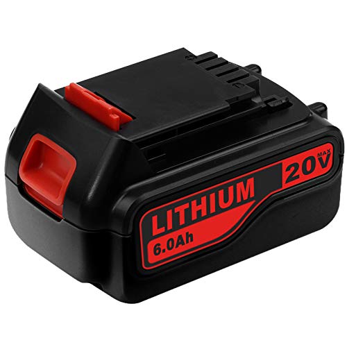 6.0Ah 20 Volt LB2X4020 Replacement Battery Compatible with Black and Decker 20V Lithium Battery LBXR20 LB20 LBX20 LBXR2020-OPE LBXR20B-2 LST220