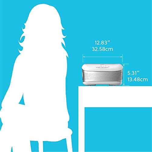 Homedics Totalclean Desktop Air Purifier, White #TOP6