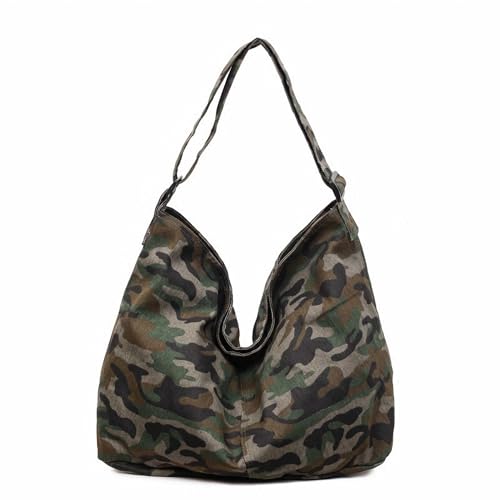 Bolso cruzado de lona camuflaje para mujer y hombre miniatura 1