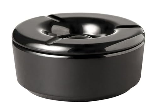 APS 83489 Windaschenbecher \CASUAL\, Ø 11,5 cm, Höhe 5 cm, Melamin, schwarz