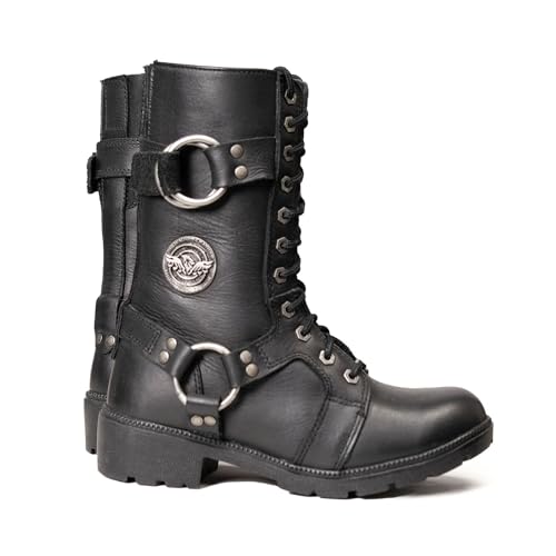Image of Milwaukee Leather Women's Premium Leather Motorcycle Harness Boots Collection MBL - 5