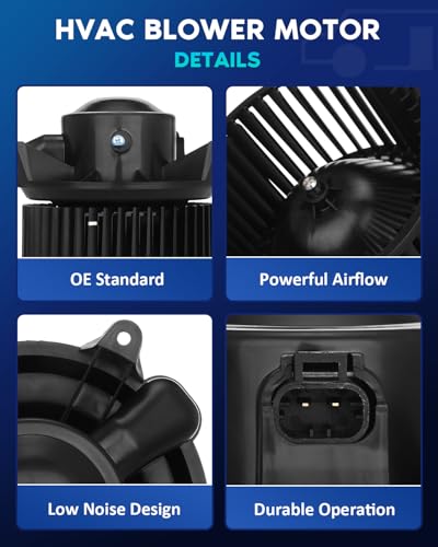 Image of BDELI HVAC Front Blower Motor Fit for 05-15 Nissan Armada 5.6L V8 | 04-10 INFINITI QX56, 2004-2015 NISSAN TITAN, 2004 PATHFINDER: 700174, 27226-ZH00A, PM9240,35076, 75883