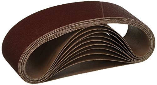 Bosch SB4R081 10-Piece 80 Grit 3 In. x 21 In. Sanding Belts
