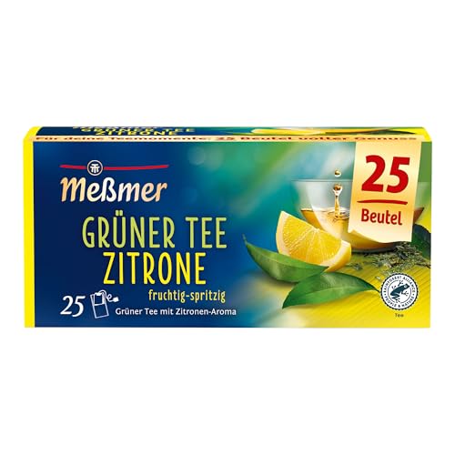 Meßmer Grüner Tee Zitrone I 25 Teebeutel I Vegan I Glutenfrei I Laktosefrei Meßmer Grüner Tee Zitrone I 25 Teebeutel I Vegan I Glutenfrei I Laktosefrei
