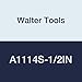 Walter Tools A1114S-1/2IN 1/2" HSS NC Spot Drill, 3.67 mm Length of Cut, 25 mm Extension Length, 102 mm Overall Length