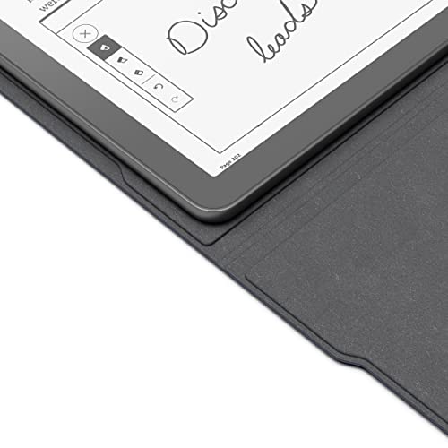 Amazon Kindle Scribe Fabric Folio Cover with Magnetic Attach, Sleek Protective Case - Denim - image 3