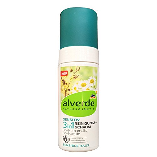 Preisvergleich Produktbild alverde Sensitiv 3in1 Reinigungsschaum mit Hamamelis & Kamille (150ml Flasche)