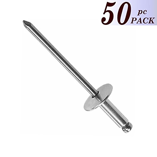 Ducting Rivets 100PCS Large Flange Aluminum Pop Rivets 3/16