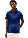 Tommy Hilfiger Short Sleeve Polo Camisetas in Classic Fit with Stretch and Organic Pique Cotton Polo de Manga Corta de Corte clásico con algodón piqué Stretch y orgánico para Hombre (1),Azul Cielo