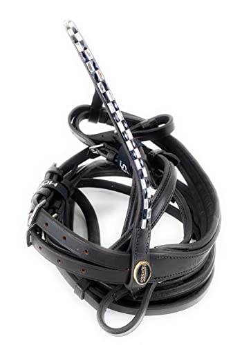 Bridon pour monte anglaise Varese en cuir souple COB et Full