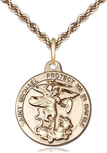 14kt Gold Filled Pendant on a 18 inch Gold Filled French Rope Chain.