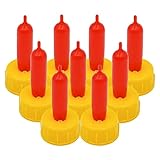 30 Stück Lamm Sauger Fütterflasche Topper Tier Gummi Schnuller Nippel für Schafe Ziege Welpe Hund Katze Kleintier
