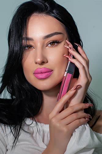 Aden Matte Liquid Lipstick & Lip Liner Pencil Set - 7Ml - Non-Smudge & Quick Drying - Highly Pigmented - Long Duration With Hydration - Made In Italy (20 Mellow) #TOP1