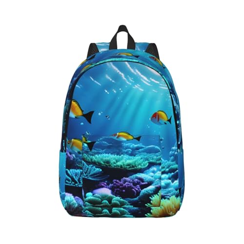 Sac à dos paysage sous-marin confortable pour soulager vos épaules en voyage