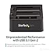 StarTech.com Dual-Bay USB 3.1 to SATA Hard Drive Docking Station, USB 3.1 (10 Gbps), External 2.5/3.5