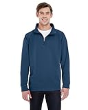 Comfort Colors Garment-Dyed Quarter Zip Sweatshirt, True Navy, Medium